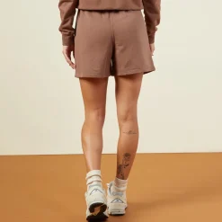 MONROW 90's Classic Sweat Short DUSTYCOCOA Hot